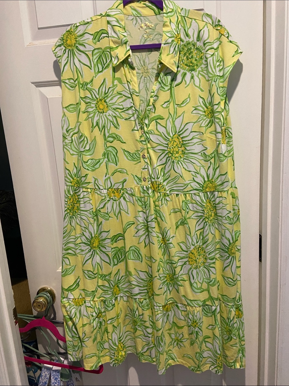 Lilly Pulitzer Arley Dress- XLarge - Like New- Limoncello Sunbelievable